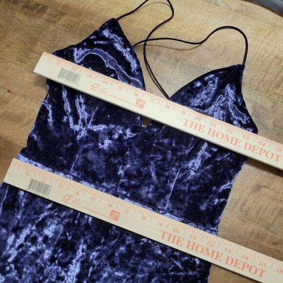 Windsor Crushed Velvet Dress Whimsigoth Fairy Grunge Womens Small Purple - Picture 8 of 8